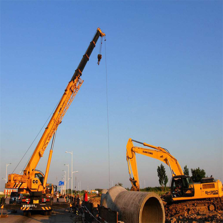 叶县挖机用吊车怎么吊